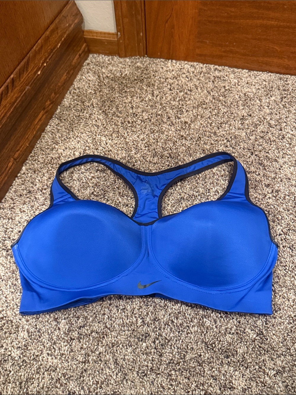 Nike Royal Blue Racerback Padded 38c Sports Bra